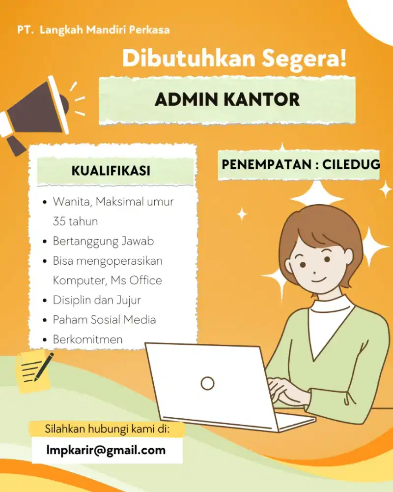 Butuh Segera Admin