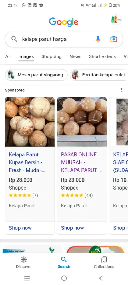 Di buka lowongan kerja Kupas kelapa Tua