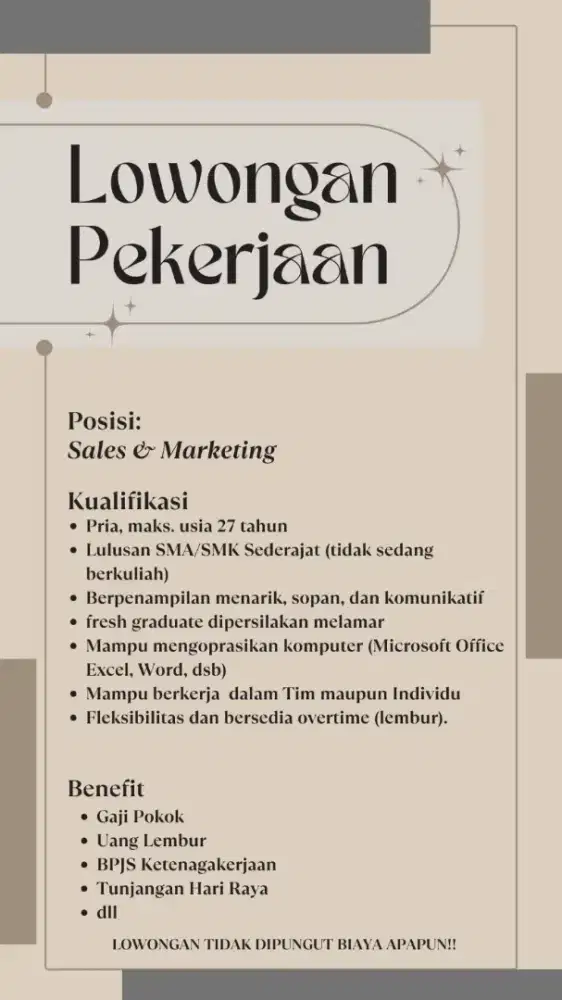 Lowongan Pekerjaan