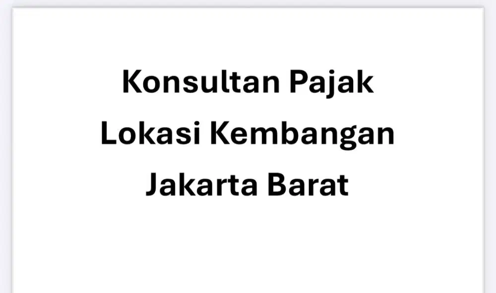 Lowongan tenaga akunting / pajak untuk Konsultan Pajak