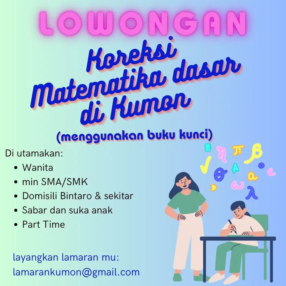 Asisten Pengajar Kumon - Koreksi