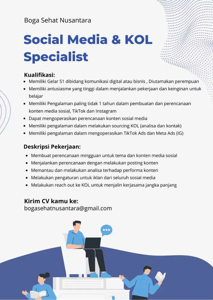 Lowongan Kerja - Social Media & KOL Specialist (F&B)