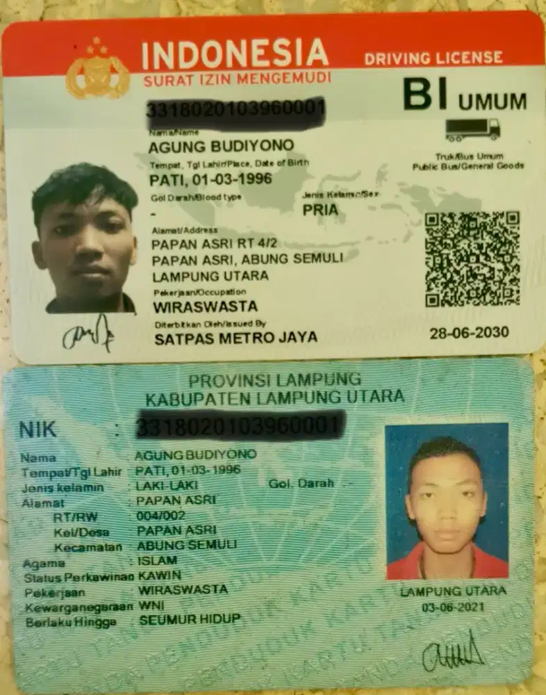 Driver B1 umum aktif