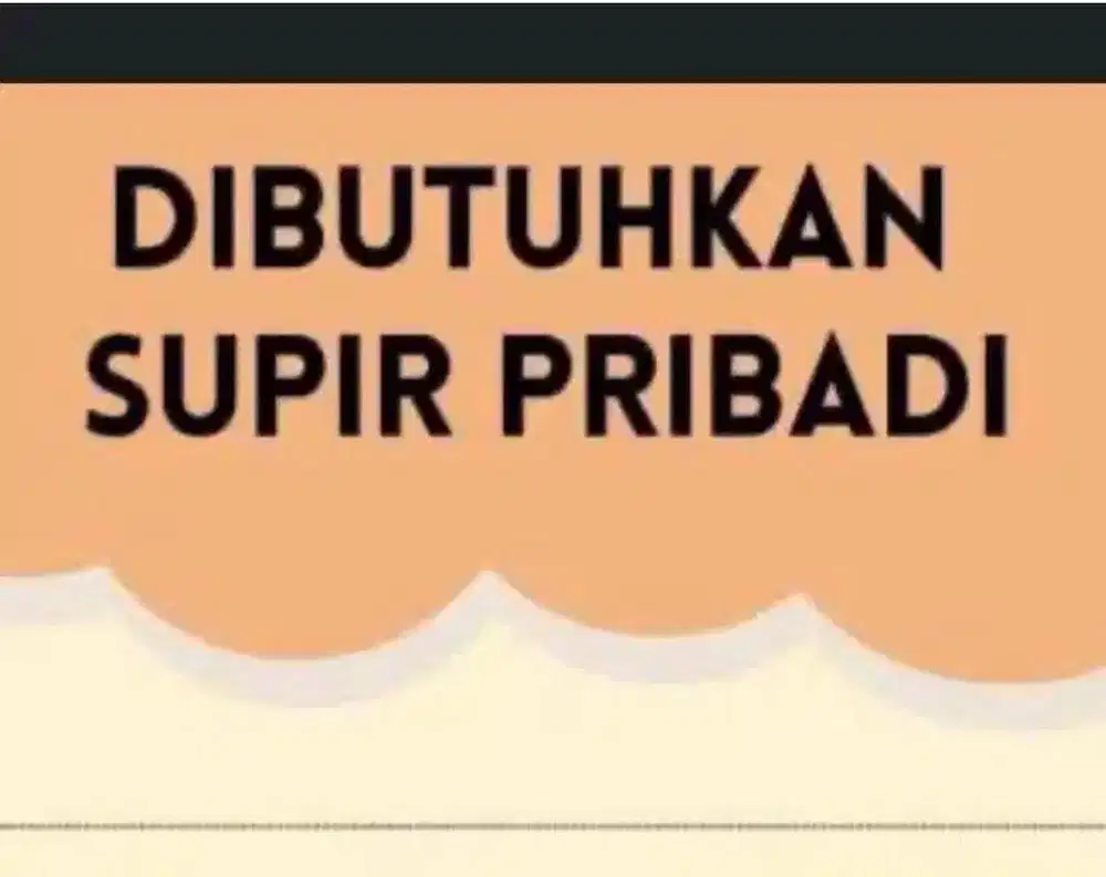 Dicari Supir Pribadi untuk Keluarga