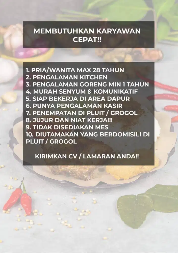 DIBUTUHKAN KARYAWAN OUTLET