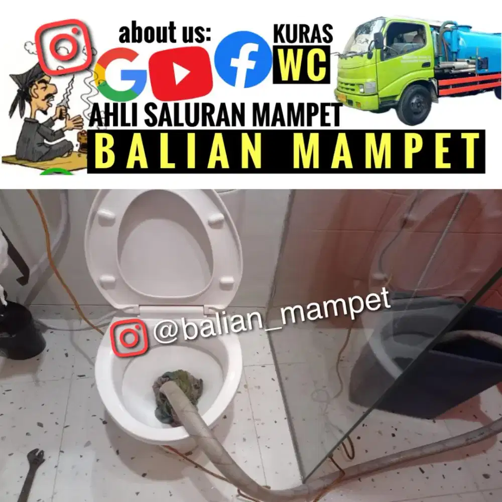 TUKANG ATASI MAMPET & KURAS SEDOT WC PENUH