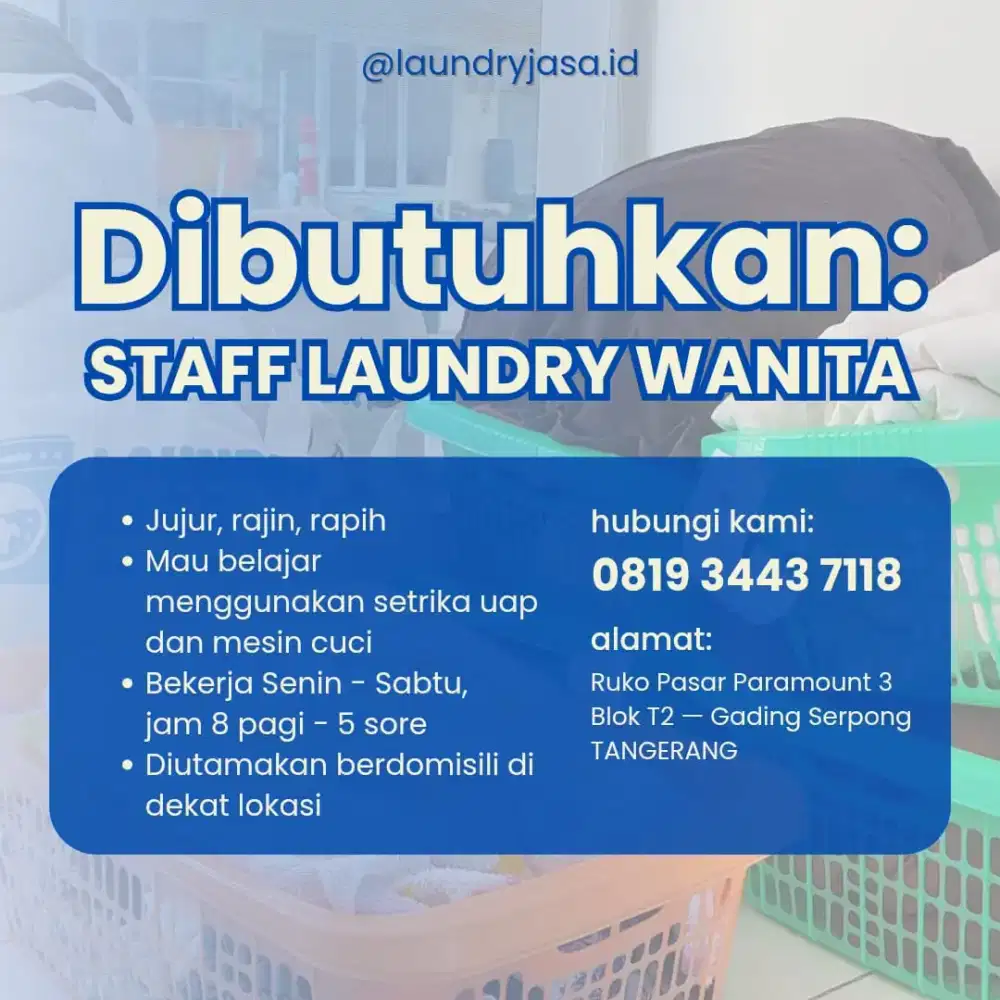 Staff Laundry Wanita