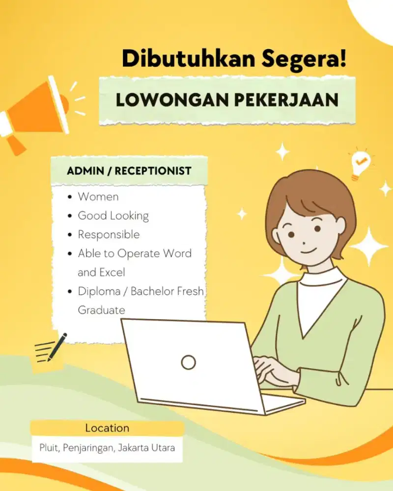 ADMIN / RECEPTIONIST FRONT DESK