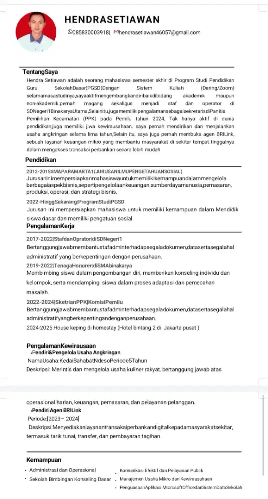 Freelance atau part time