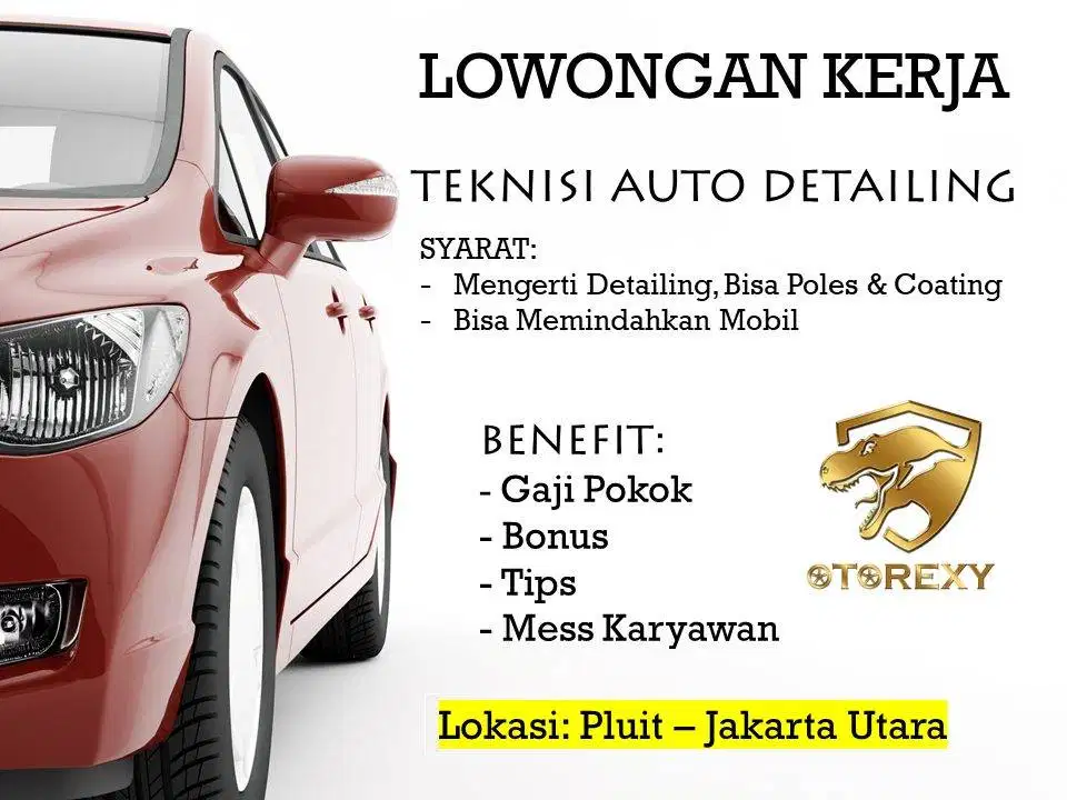 Lowongan TEKNISI AUTODETAILING