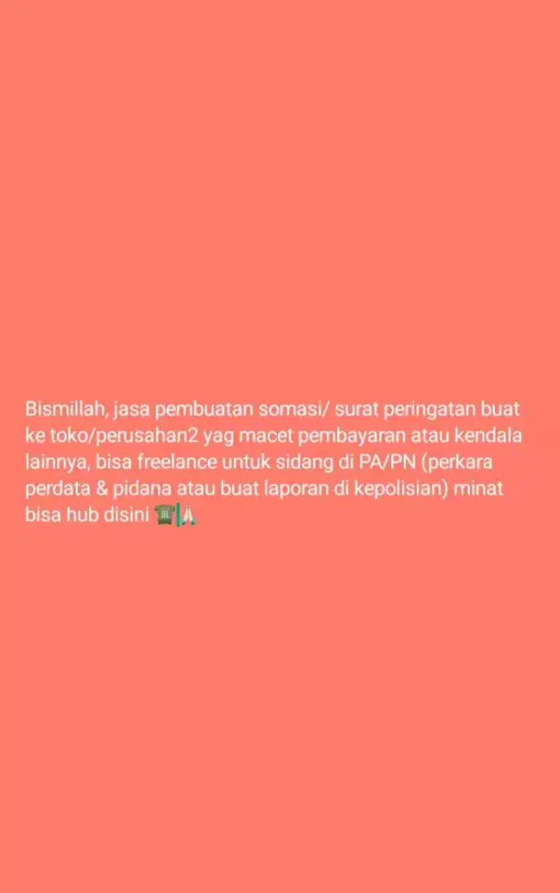 Jasa freelance pembuatan surat2