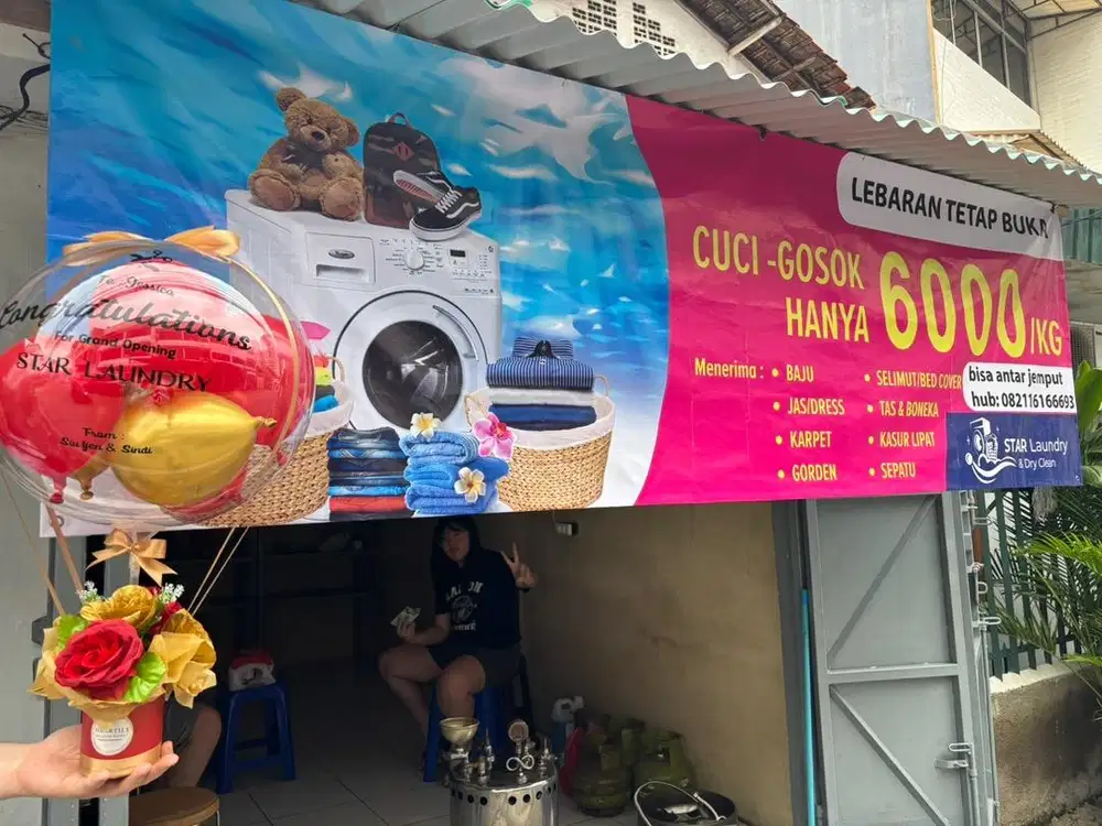 Dicari karyawati untuk laundry wajib bisa gosok