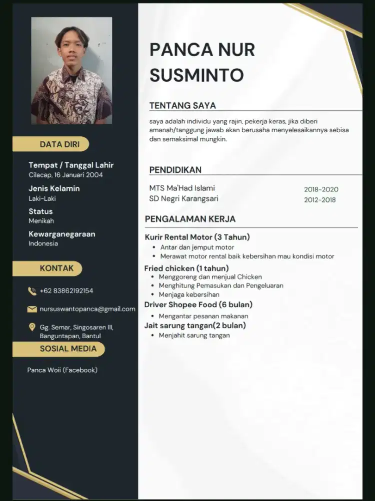 Info lowongan pekerjaan