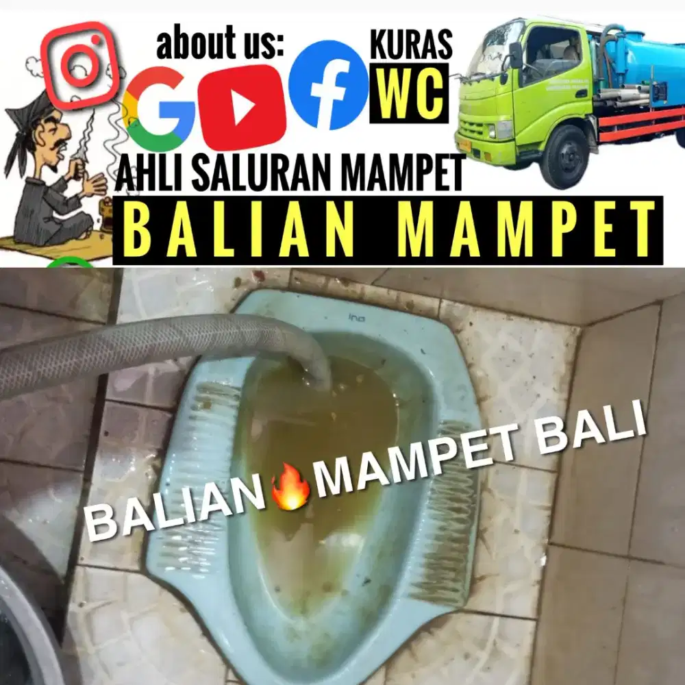 TUKANG MELANCARKAN SALURAN MAMPET BUNTU & KURAS SEDOT WC PENUH