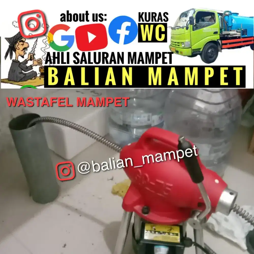 WC MAMPET, WASTAFEL TERSUMBAT, GOT, TOILET DAN JASA KURAS WC SEDOT WC