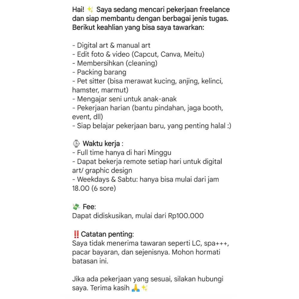 Mencari Pekerjaan Freelance