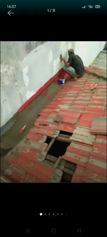 atap bocor kanopi atap bajarigan terpasang dll