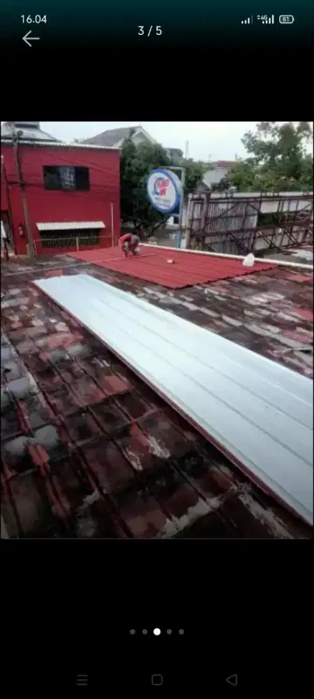 atap bocor kanopi atap bojarigan terpasang dll
