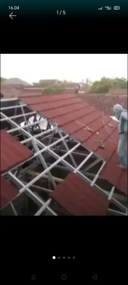 atap bocor atap bajarigan terpasang dll