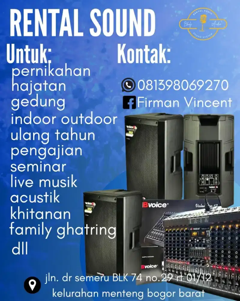 Sewa sound rental sound sistem