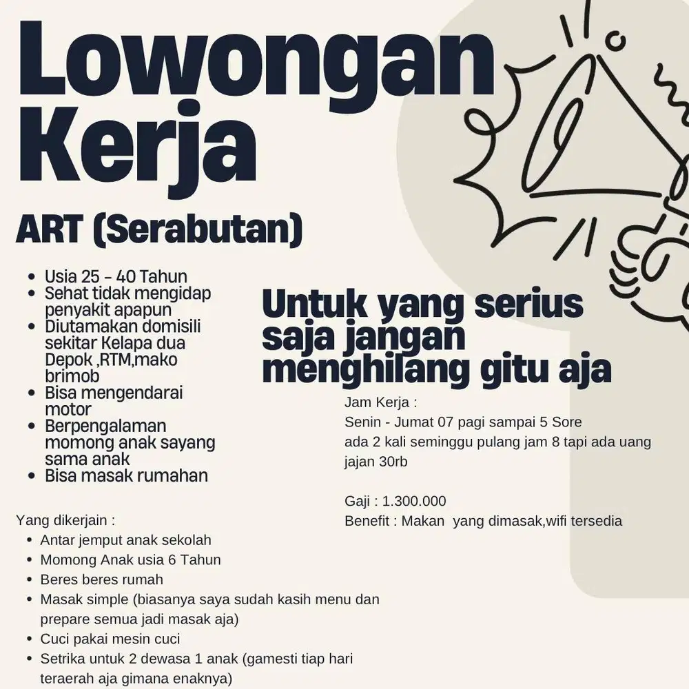 DICARI ART SERABUTAN!
