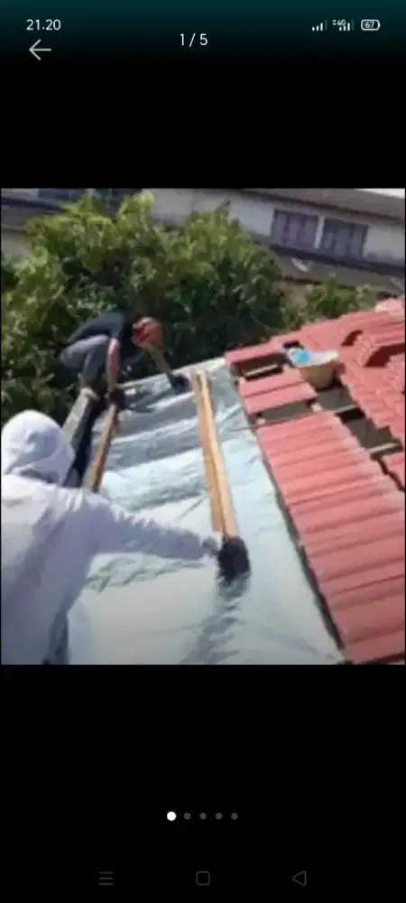 atap bocor kanopi atap bajarigan teroasang dll