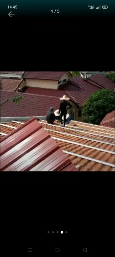 atap bocor kanopi atap bajarigan teepasang dll