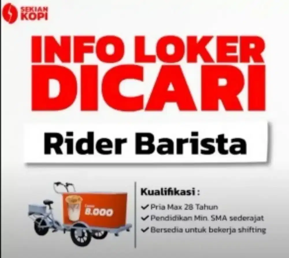 Rider Barista (Mobile Barista)