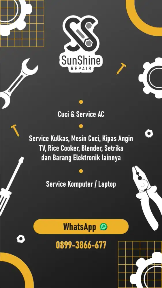 Cuci / Service AC dan Service Elektronik Lainnya