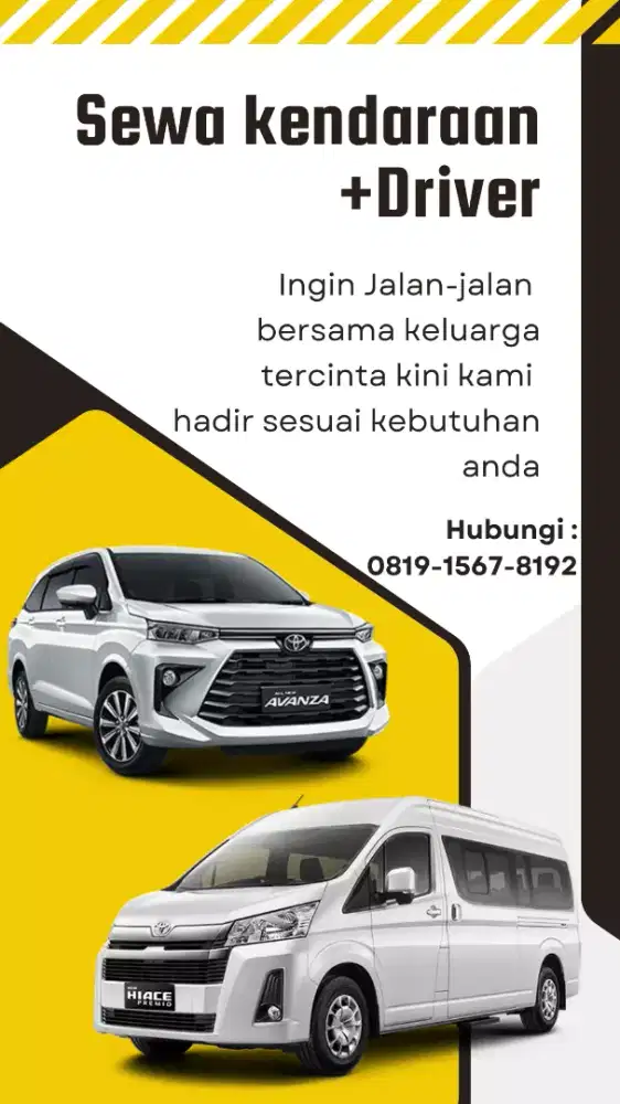 Sewa mobil + driver