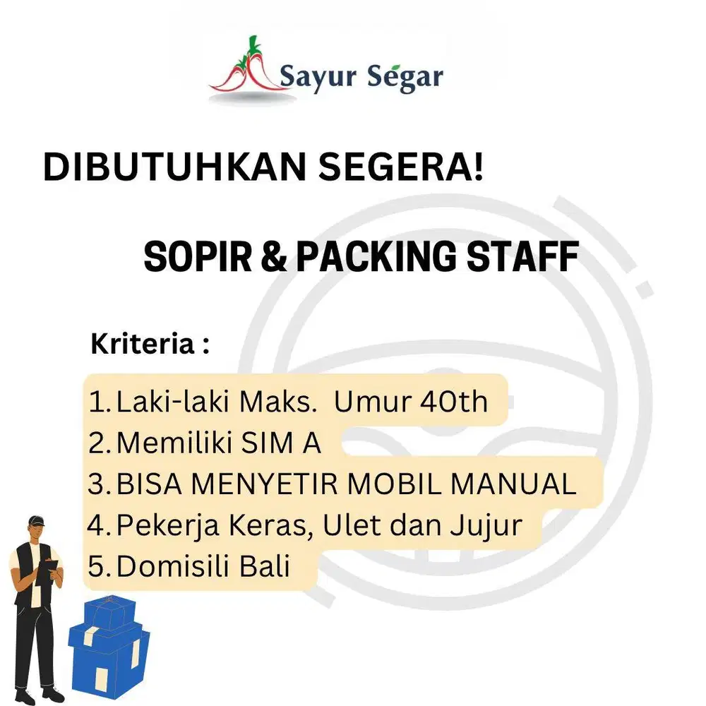 SUPIR DAN PACKING