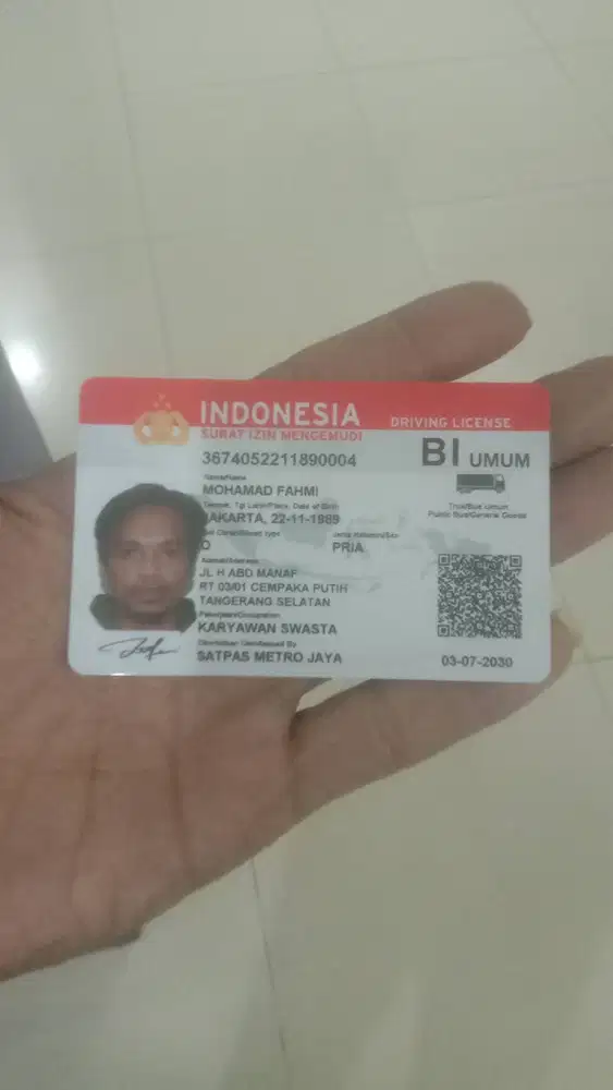 cari lowongan sesuai sim biar ga sia sia buat simnya