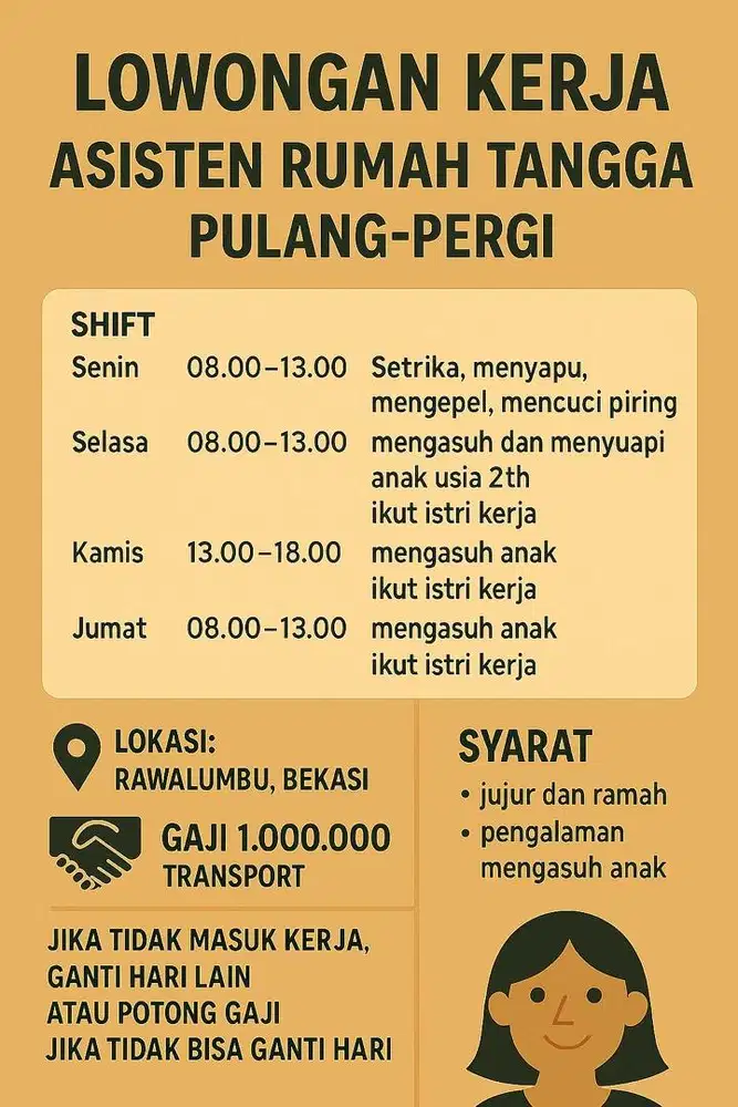 Lowongan kerja ART part time