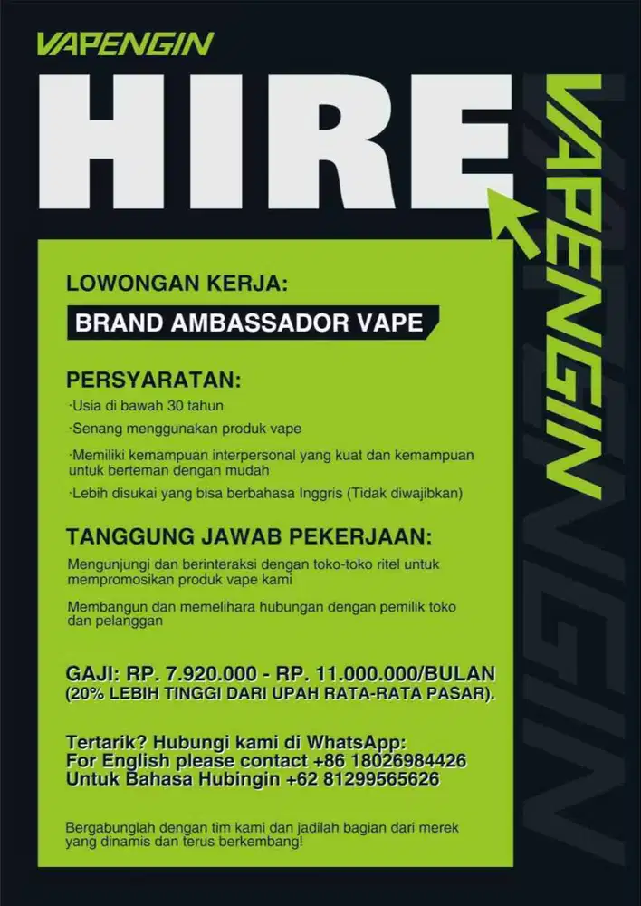 Sales markerting Vapengin