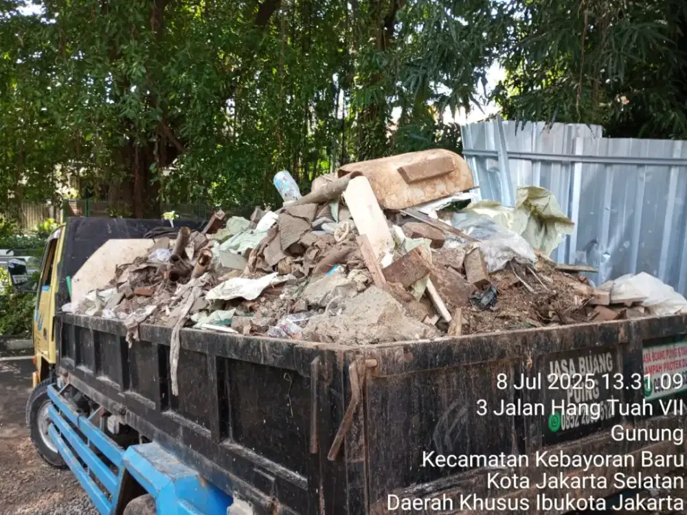 Jasa buang sampah furniture buang puing