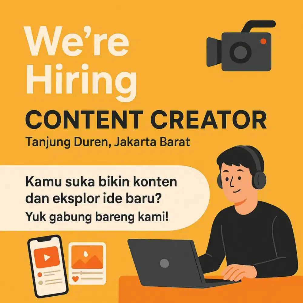 Dibutuhkan cepat content creator