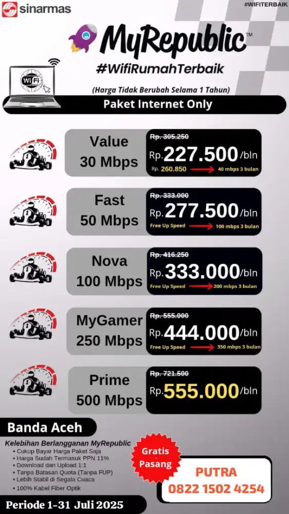 MyRepublic 
#WiFi#WiFiterbaik#WiFimurah#Internet