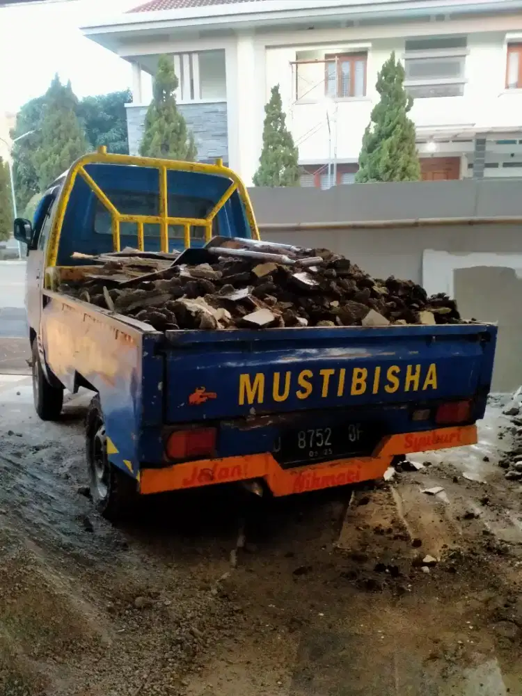 Jasa angkut & buang brangkal puing barangkal sampah daun prabotan dll