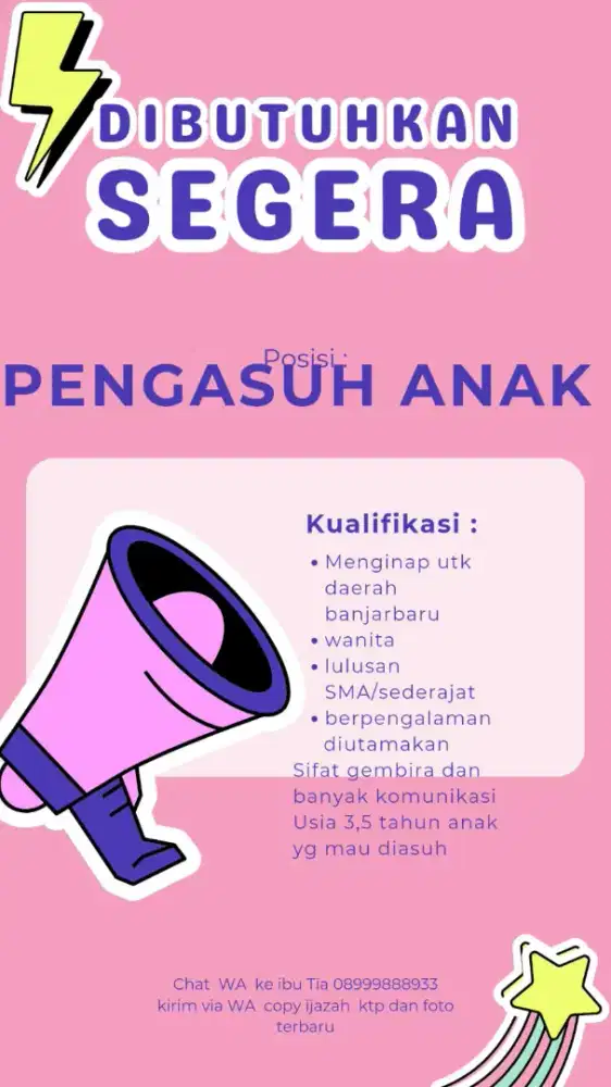 Pengasuh anak / baby sitter