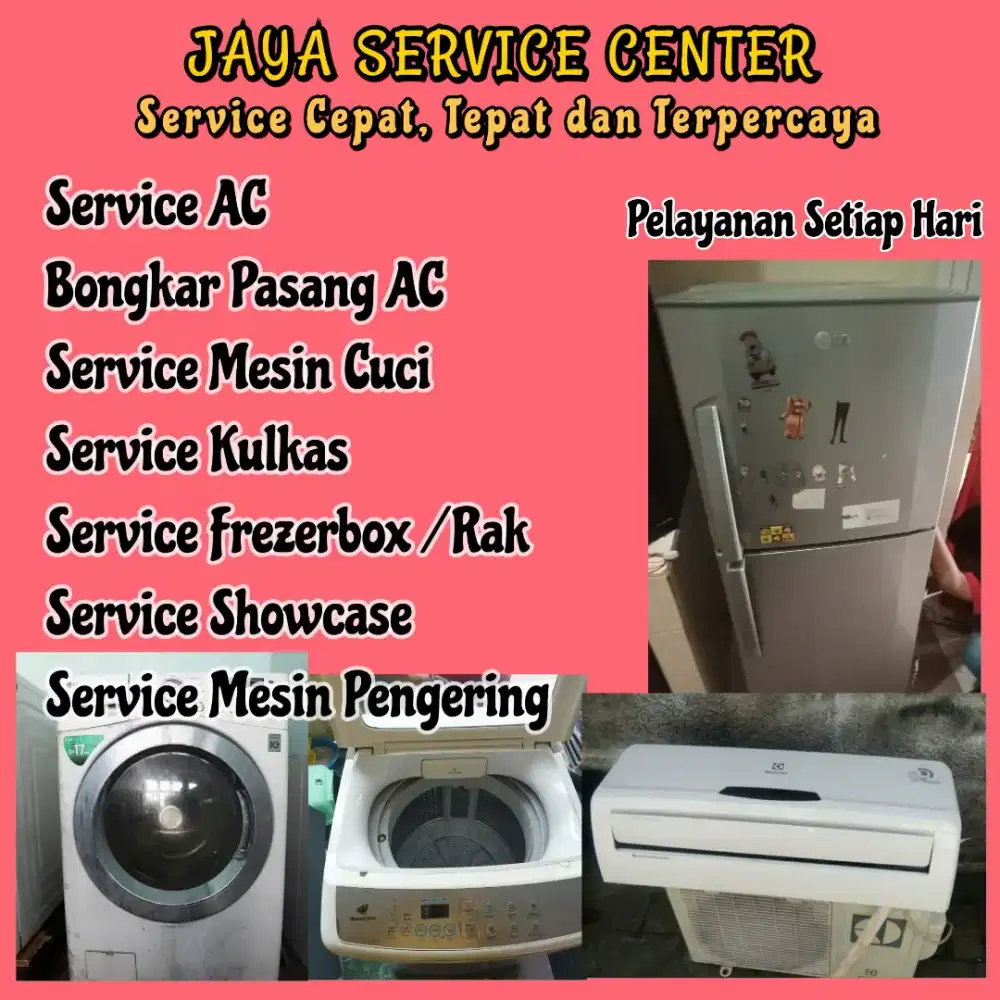 Service Mesin Cuci Bongkar Pasang AC Servis AC Kulkas Frezerbox Benowo