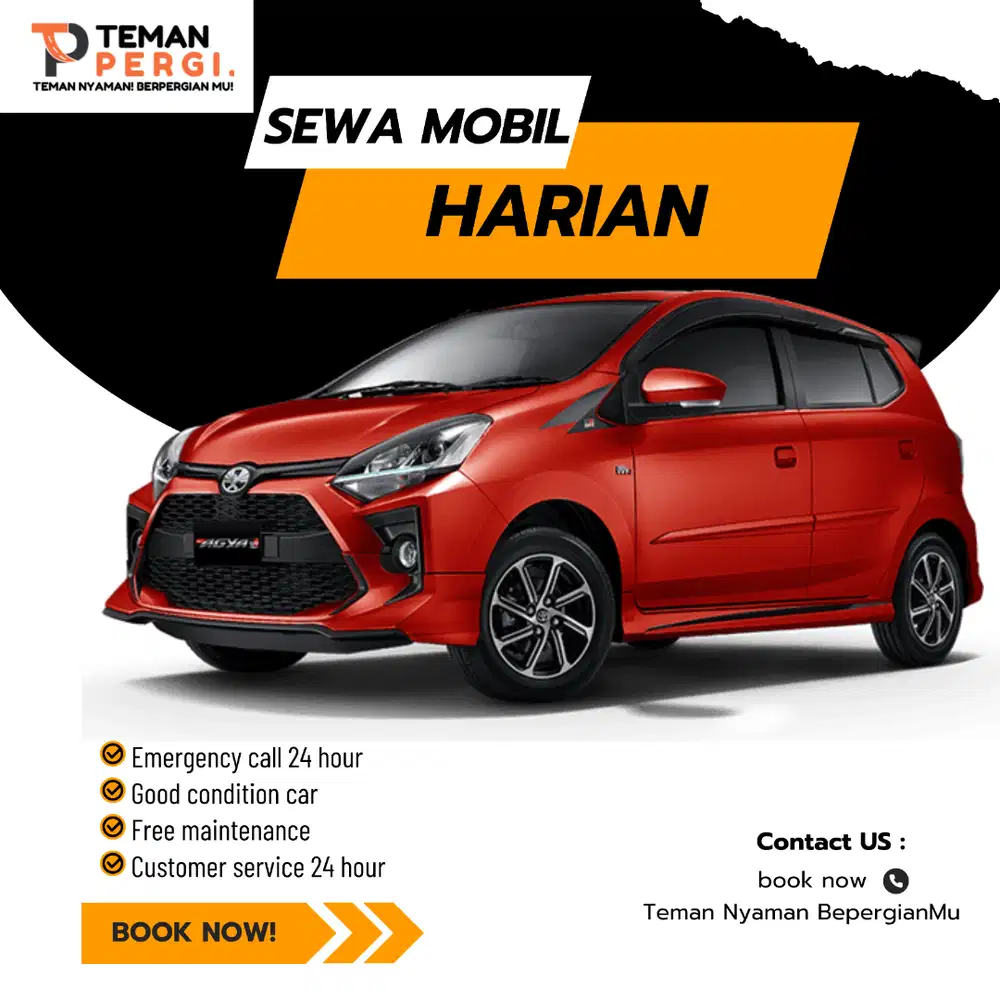 Rental udah termasuk servis, kamu tinggal bawa senyum!