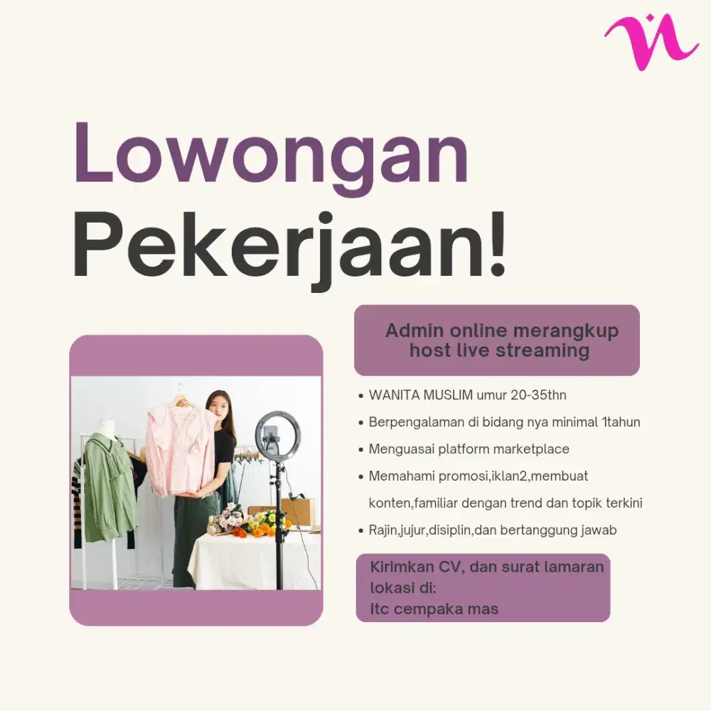 Admin online merangkup hostlive jakarta pusat