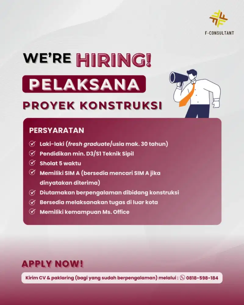 Pelaksana Proyek Konstruksi