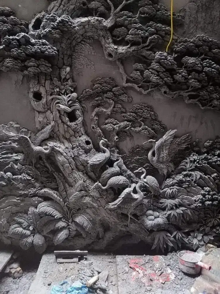 Jasa Mural,Relief,Cat Motif