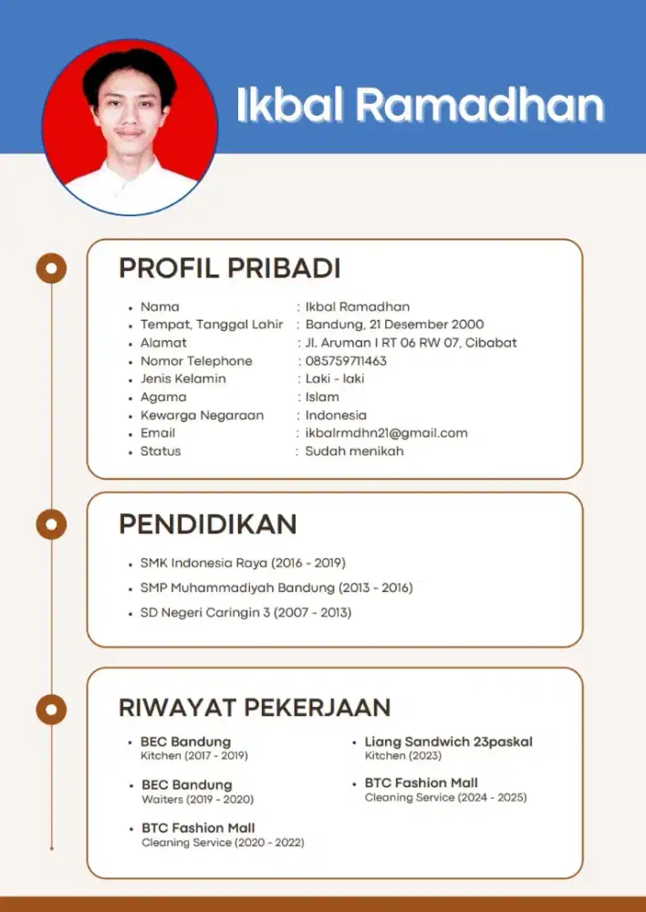 Saya sedang mencari pekerjaan.