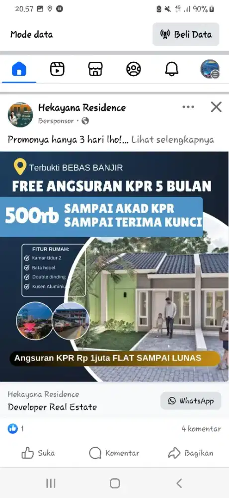 Need marketing inhouse perumahan subsidi