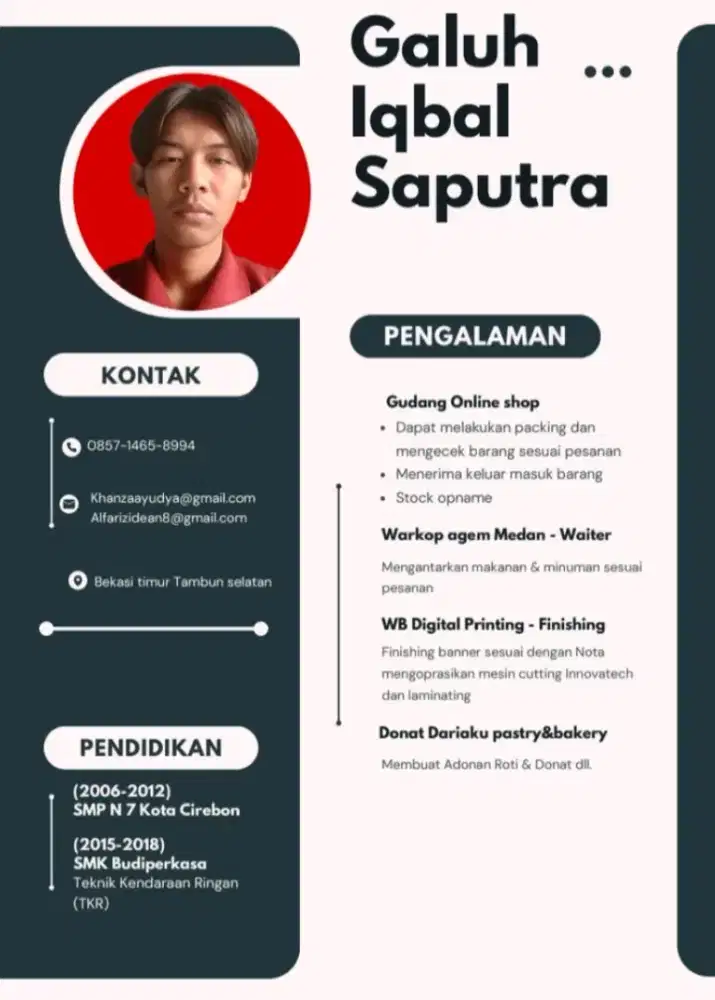 Sedang membutuhkan pekerjaan