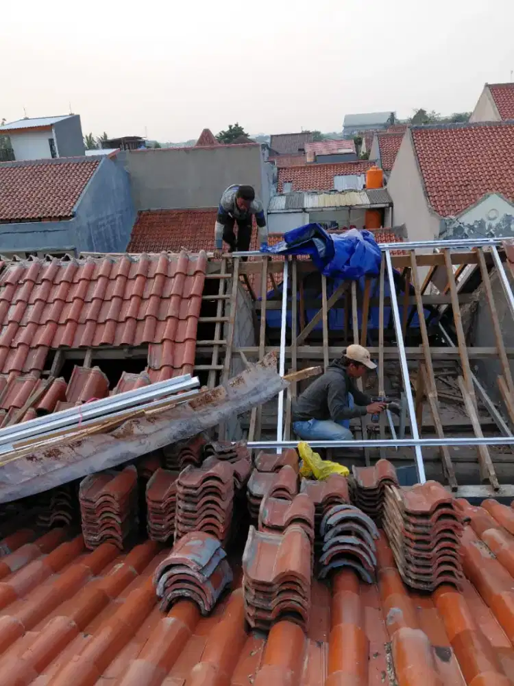 Kanopi bajaringan ganti atap rumah