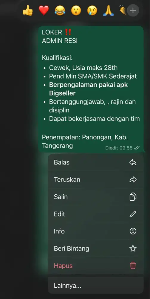 DIBUTUHKAN SEGERA ADMIN RESI!!