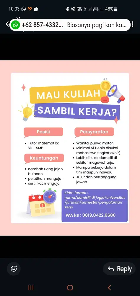 Asisten Tentor Matematika